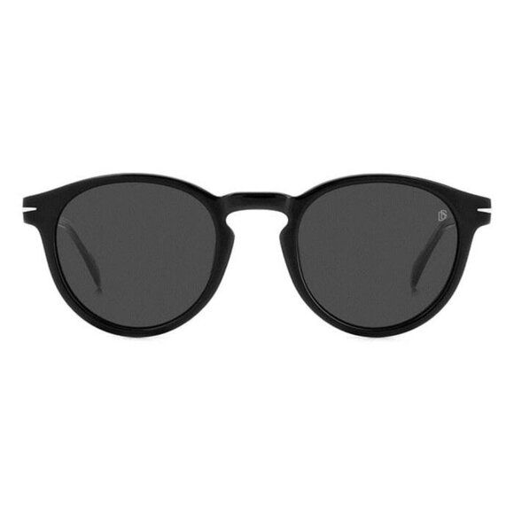 New DAVID BECKHAM Black Round DB 1111/S 08AIR Sunglasses Women - Picture 2 of 4